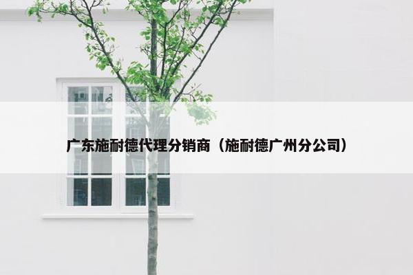广东施耐德代理分销商（施耐德广州分公司）