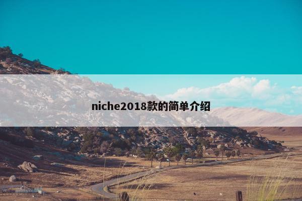 niche2018款的简单介绍