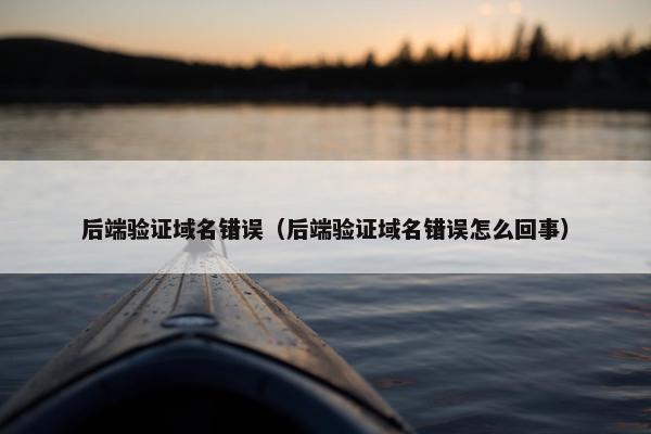 后端验证域名错误（后端验证域名错误怎么回事）
