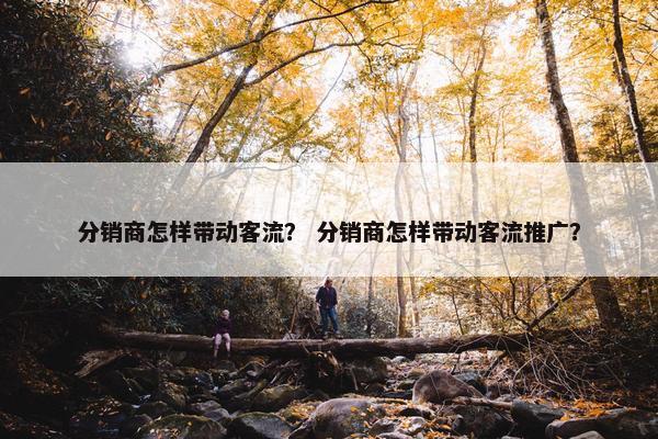 分销商怎样带动客流？ 分销商怎样带动客流推广？