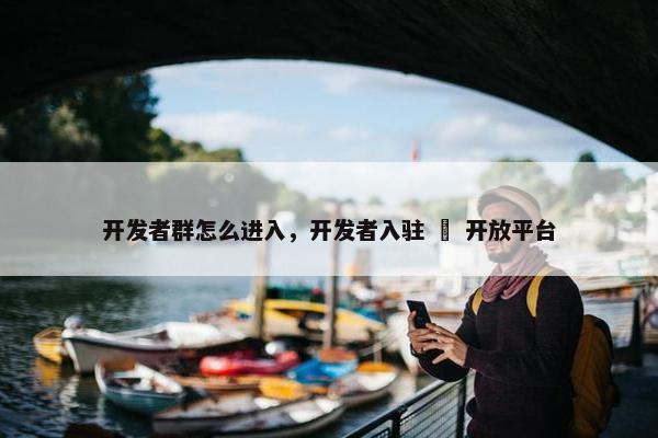 开发者群怎么进入，开发者入驻 – 开放平台