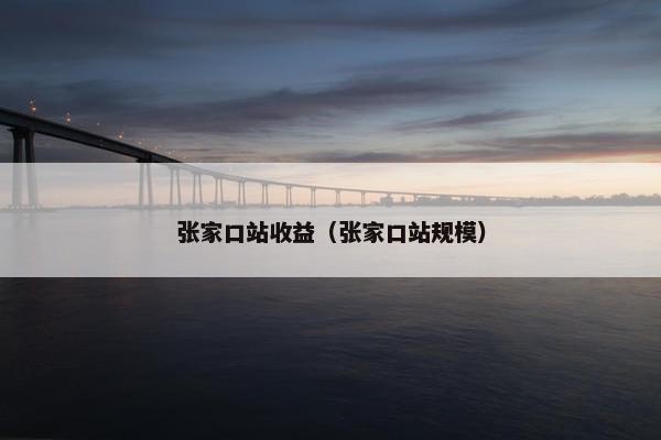 张家口站收益（张家口站规模）