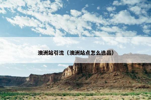 澳洲站引流（澳洲站点怎么选品）