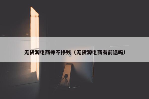 无货源电商挣不挣钱（无货源电商有前途吗）