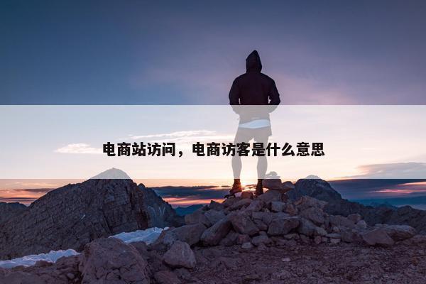 电商站访问，电商访客是什么意思
