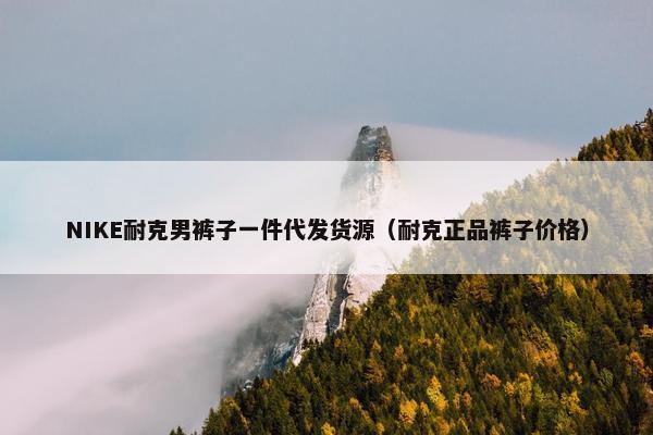 NIKE耐克男裤子一件代发货源（耐克正品裤子价格）
