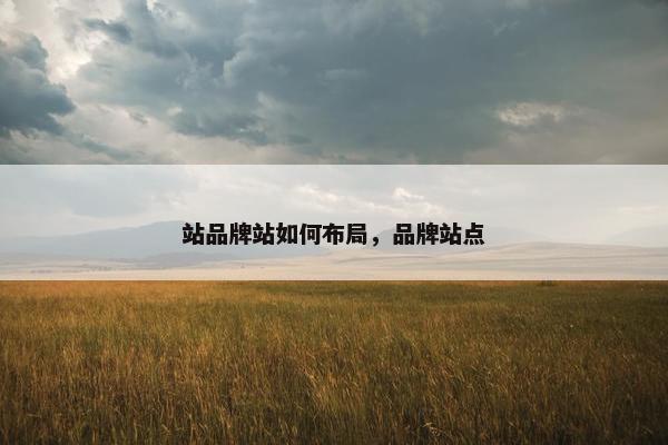 站品牌站如何布局，品牌站点