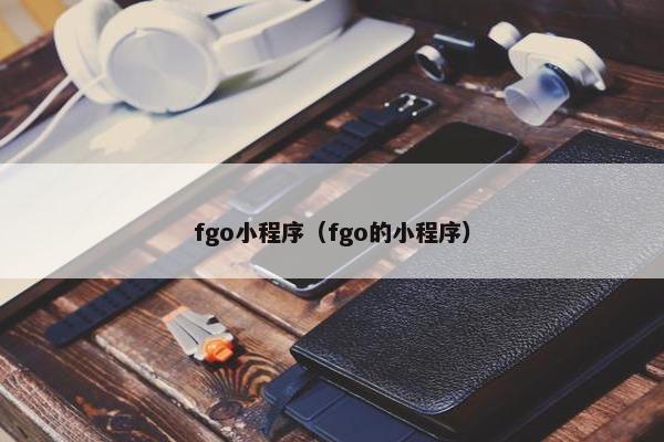fgo小程序（fgo的小程序）
