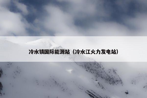 冷水镇国际能源站（冷水江火力发电站）