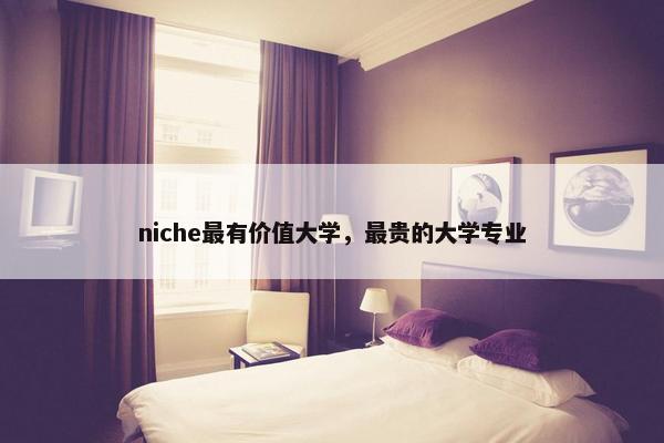 niche最有价值大学，最贵的大学专业