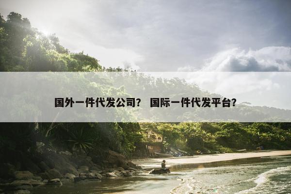 国外一件代发公司？ 国际一件代发平台？
