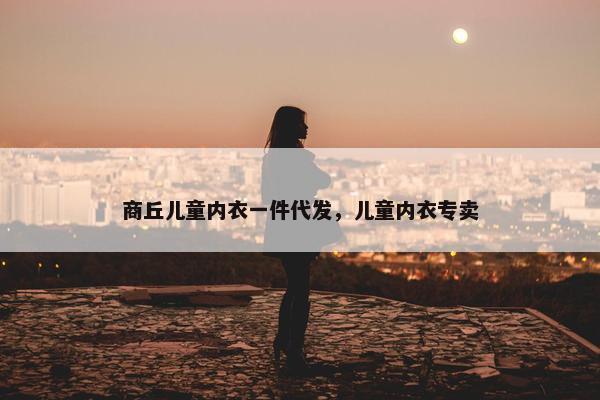 商丘儿童内衣一件代发，儿童内衣专卖