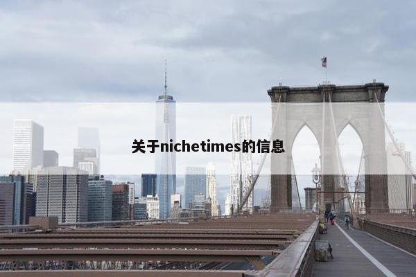 关于nichetimes的信息