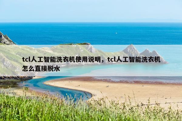tcl人工智能洗衣机使用说明，tcl人工智能洗衣机怎么直接脱水