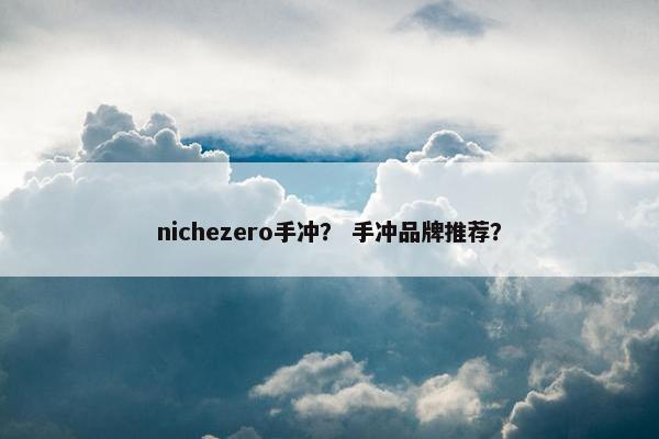 nichezero手冲？ 手冲品牌推荐？