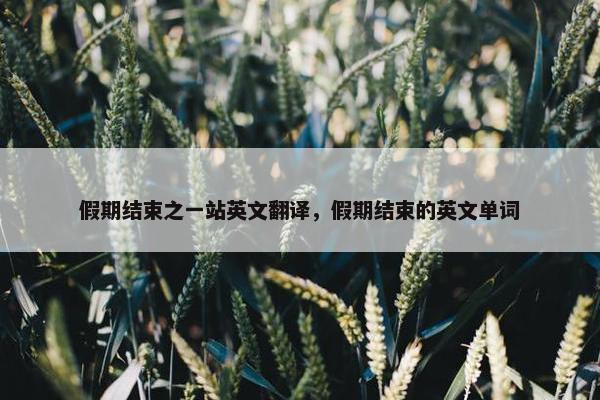 假期结束之一站英文翻译，假期结束的英文单词