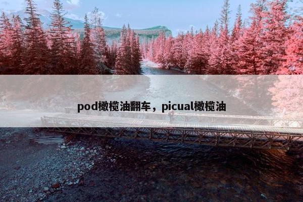 pod橄榄油翻车，picual橄榄油