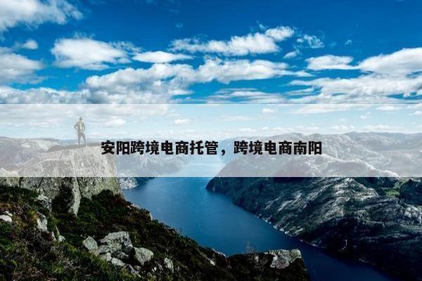 安阳跨境电商托管，跨境电商南阳