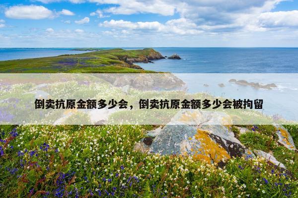 倒卖抗原金额多少会，倒卖抗原金额多少会被拘留