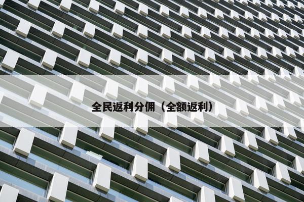 全民返利分佣（全额返利）