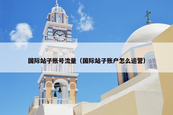 国际站子账号流量（国际站子账户怎么运营）