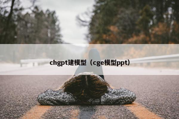 chgpt建模型（cge模型ppt）