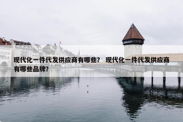 现代化一件代发供应商有哪些？ 现代化一件代发供应商有哪些品牌？