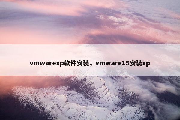 vmwarexp软件安装，vmware15安装xp