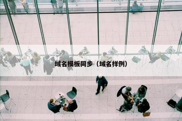 域名模板同步（域名样例）