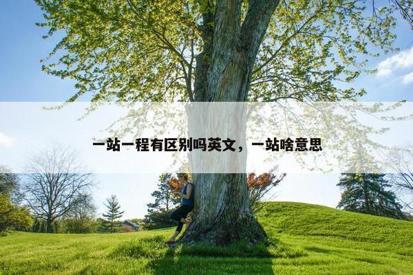 一站一程有区别吗英文，一站啥意思