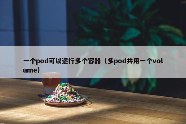 一个pod可以运行多个容器（多pod共用一个volume）