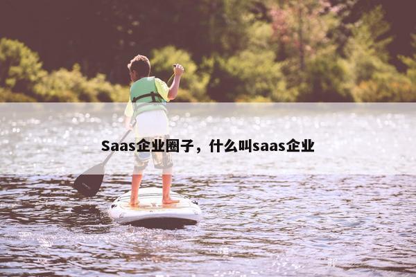 Saas企业圈子，什么叫saas企业