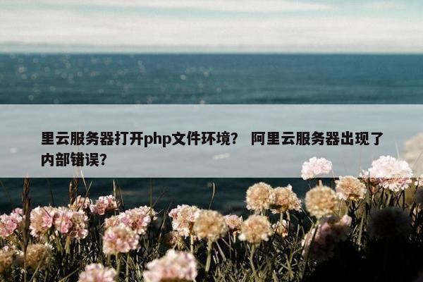 里云服务器打开php文件环境？ 阿里云服务器出现了内部错误？