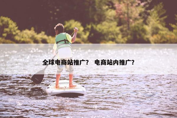 全球电商站推广？ 电商站内推广？