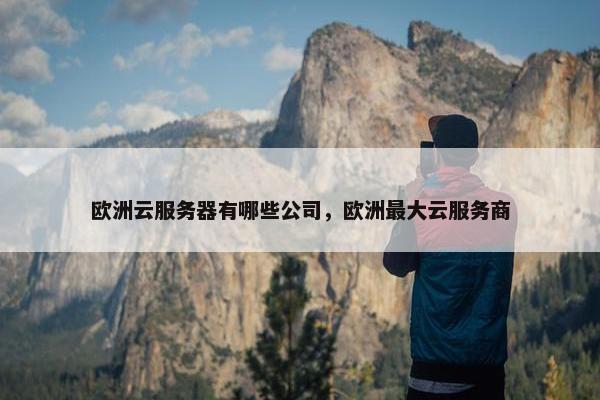 欧洲云服务器有哪些公司，欧洲最大云服务商