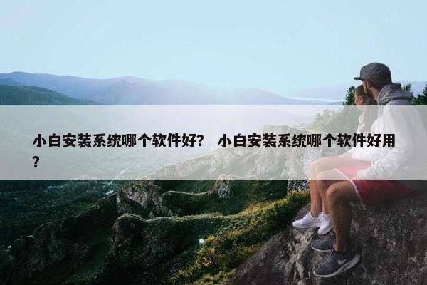 小白安装系统哪个软件好？ 小白安装系统哪个软件好用？