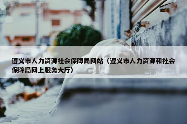 遵义市人力资源社会保障局网站（遵义市人力资源和社会保障局网上服务大厅）