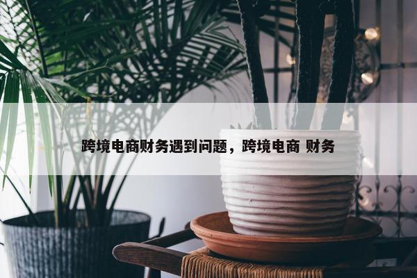 跨境电商财务遇到问题，跨境电商 财务