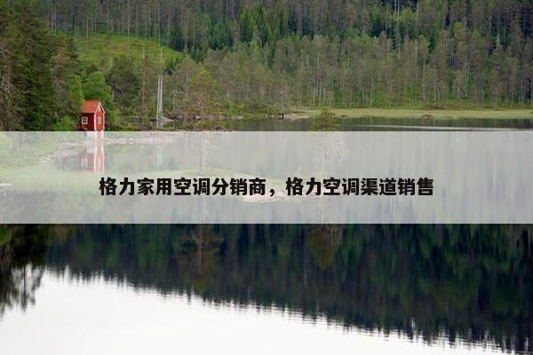 格力家用空调分销商，格力空调渠道销售