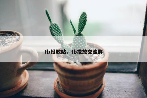 fb投放站，fb投放交流群