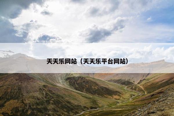 天天乐网站（天天乐平台网站）