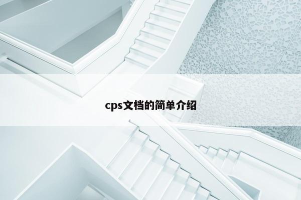 cps文档的简单介绍