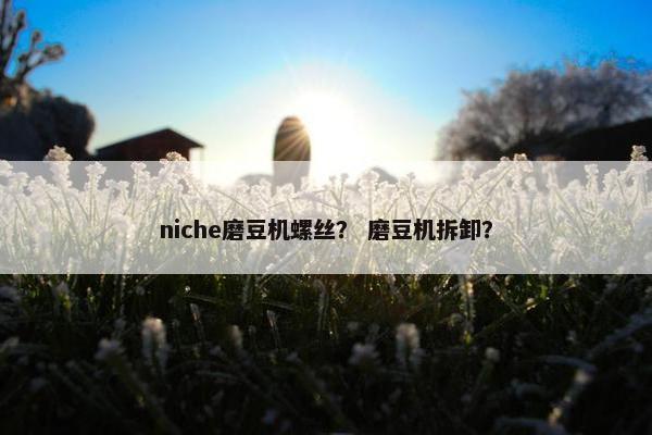 niche磨豆机螺丝？ 磨豆机拆卸？