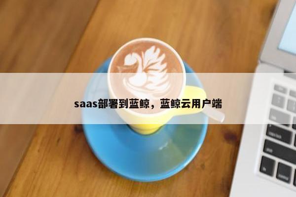 saas部署到蓝鲸，蓝鲸云用户端