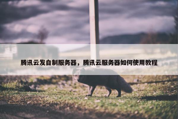 腾讯云发自制服务器，腾讯云服务器如何使用教程