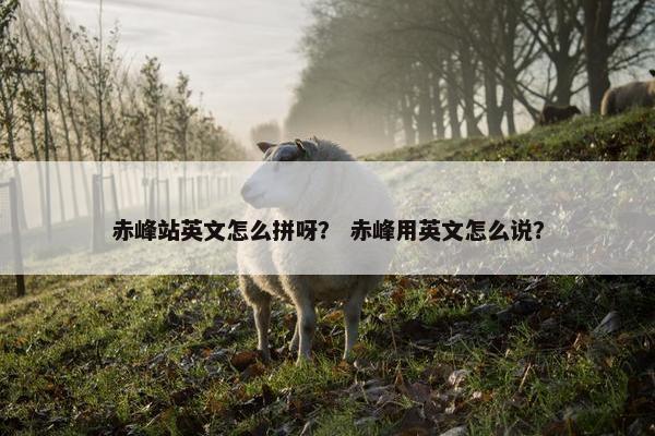 赤峰站英文怎么拼呀？ 赤峰用英文怎么说？