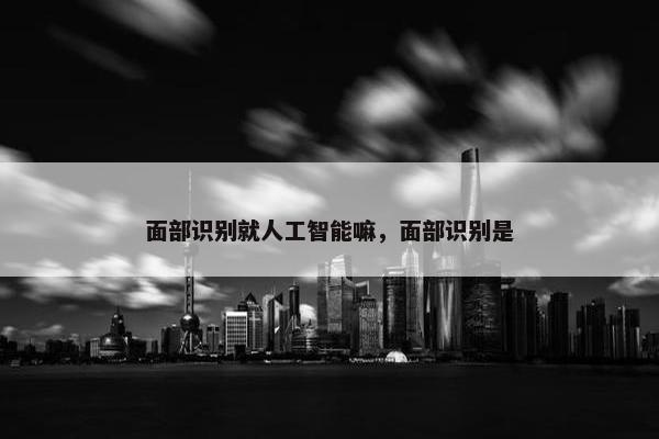 面部识别就人工智能嘛，面部识别是
