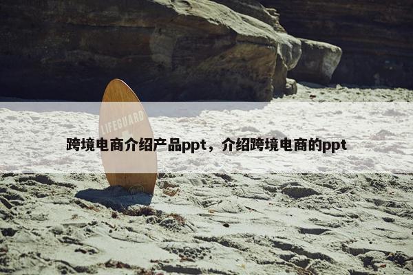 跨境电商介绍产品ppt，介绍跨境电商的ppt