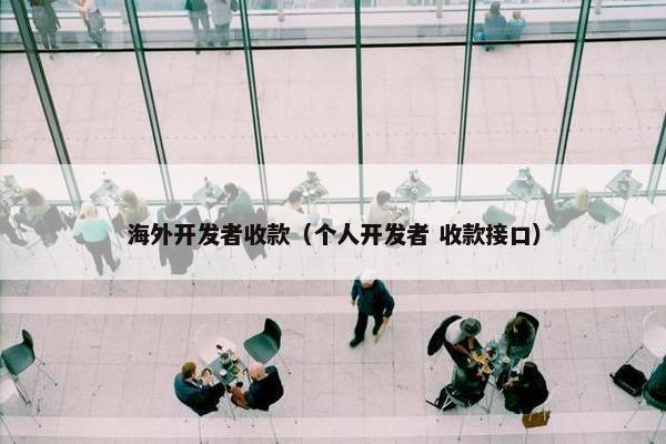 海外开发者收款（个人开发者 收款接口）