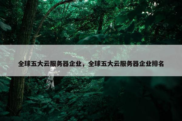 全球五大云服务器企业，全球五大云服务器企业排名